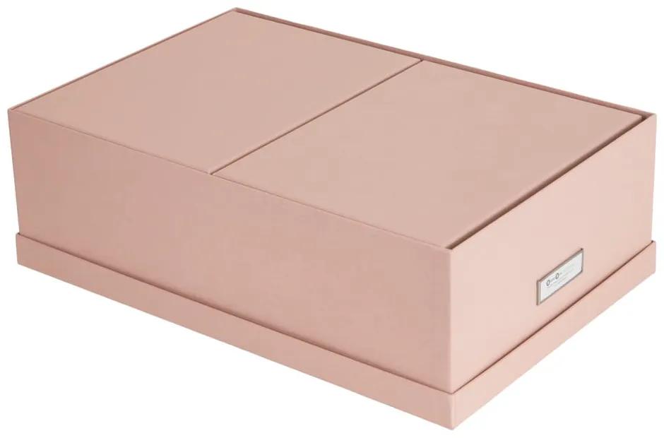 Kartónové úložné boxy s vekom v súprave 3 ks Inge – Bigso Box of Sweden