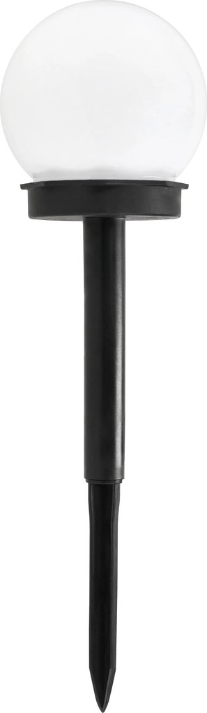 BERGE SADA 4 solárnych záhradných lámp, LED, BIELA, 10 cm, vodotesná, IP44