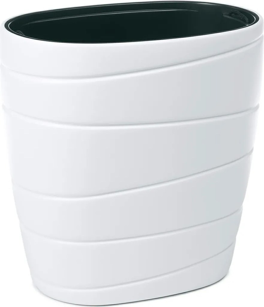 PLASTOVÝ KVETINÁČ LAVRIO 60X60 CM BIELA