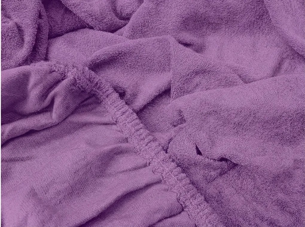 Froté plachta PREMIUM fialová 180x200 cm