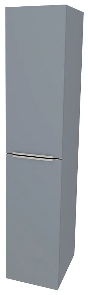 Mereo, Mereo Mailo, kúpeľňová skrinka vysoká 170 cm, chróm madlo, Multidecor, Monumentálna sivá, MER-CN594LPMSO1