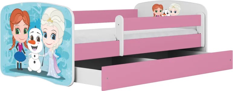 Detská posteľ Babydreams Snehové princezné ružová
