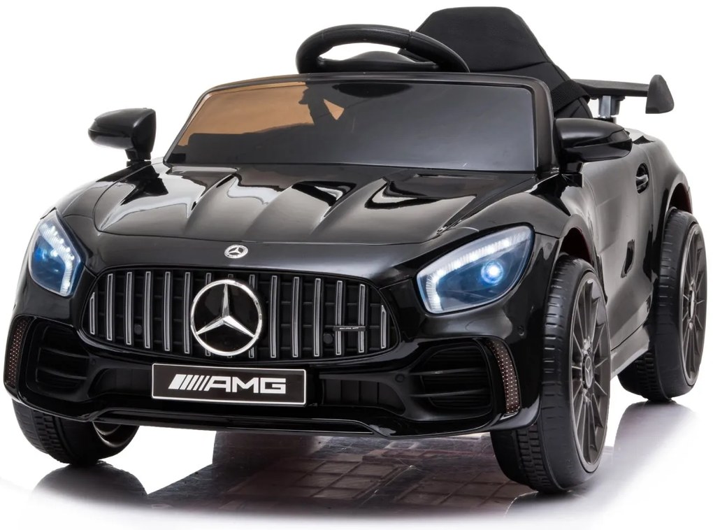 Detské elektrické autíčko na diaľkové ovládanie BestBerg BBCC-50B - Mercedes-Benz AMG GT R / od 3 rokov / nosnosť 25 kg / čierna