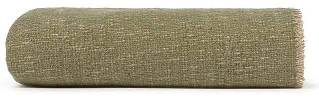 Kaki bavlnená deka 130x180 cm Handloom – Lorena Canals