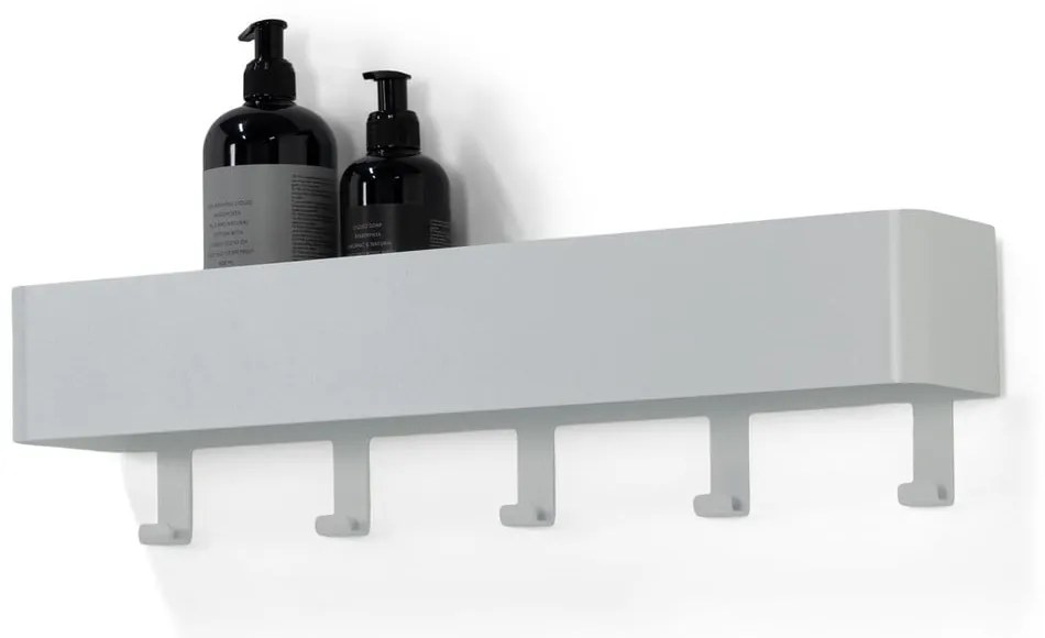 Biela nástenná oceľová kúpeľňová polička Multi – Spinder Design