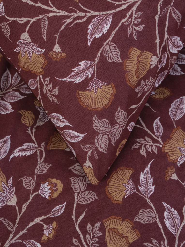 Bavlnená obliečka na vankúš Renforcé 70 × 90 cm - Rebeka vínová