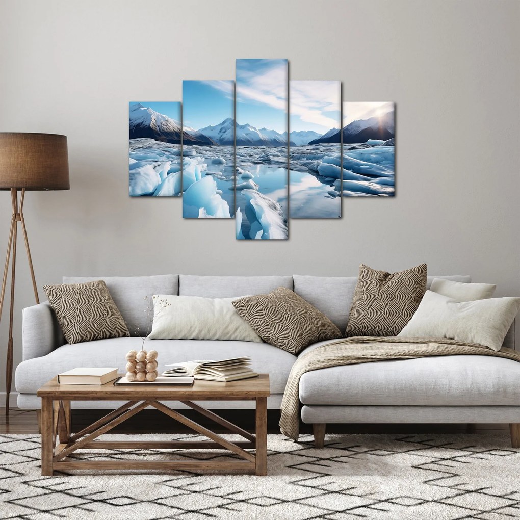 Obraz - Ľadovcové útvary (150x105 cm)