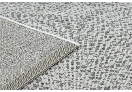 Koberec FLAT SISAL 48832367 Kruhy, bodky krémová / sivá Veľkosť: 140x200 cm