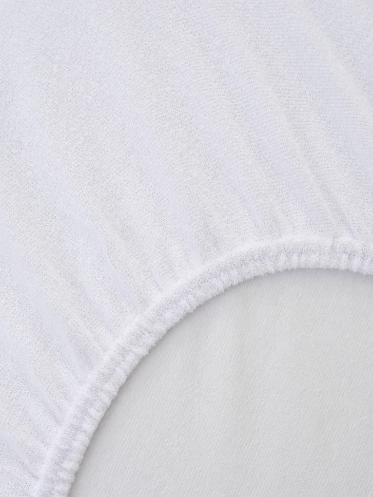 Nepriepustné prestieradlo Froté 60 x 120 cm - biele
