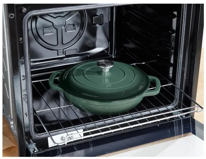 Silvercrest® Liatinová servírovacia panvica, 2,4 l (zelená) (100393065)