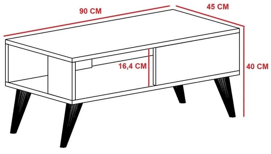 Konferenčný stolík Seul White