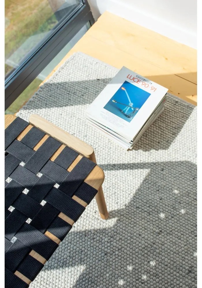 Čierna/v prírodnej farbe lavica Klupa - Gazzda