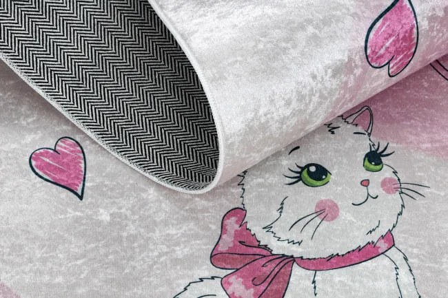 Detský koberec protišmykový BAMBINO 2161 Ballerina, ružový