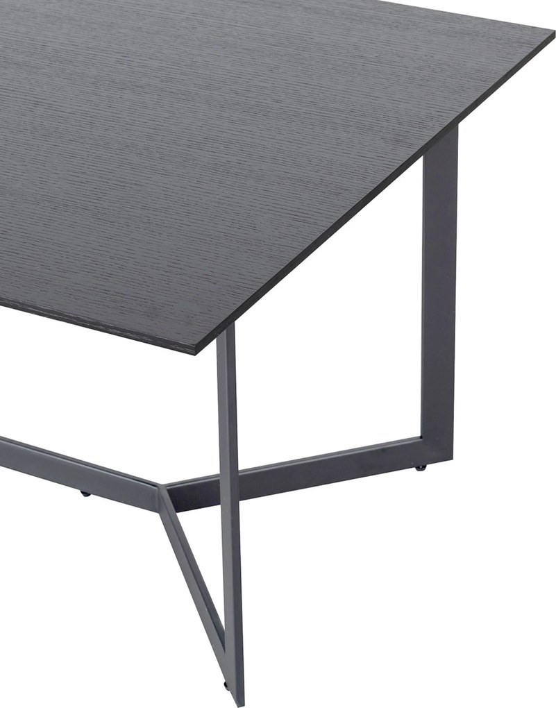 Lavica Minoa 140 x 80 x 53 cm black