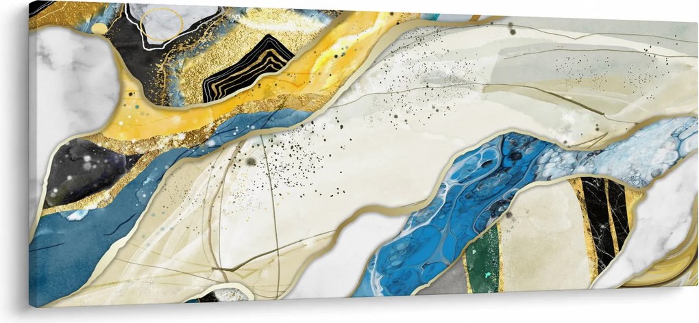 Obraz - Farebný mramor (120x50 cm)