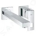 Grohe Eurocube - Umývadlová batéria pod omietku, 2-otvorová inštalácia, chróm 23447000