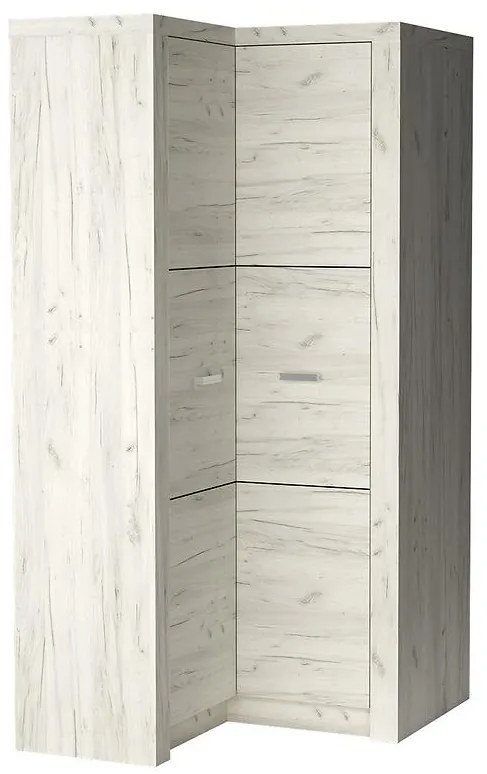 Skriňa rohová Odraz Indianapolis I14 kraft biela