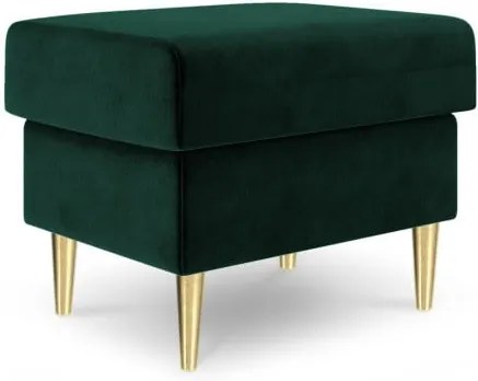 Zelený puf Mazzini Sofas Muguet, 60 × 45 cm