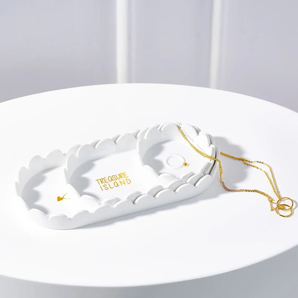 räder Porcelánový podnos na šperky Gold Chain