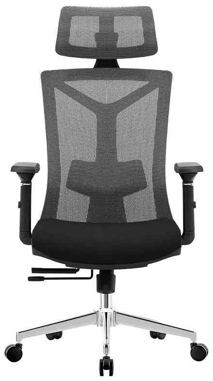 Kancelárska ergonomická stolička Neoseat MARCO — látka, čierna, nosnosť 150 kg