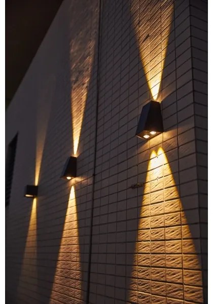 Brilagi - LED Solárne nástenné svietidlo PYRAMID LED/2W/3,2V 1300 mAh IP54