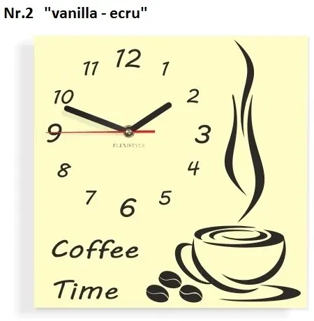 Coffee Time nástenné kuchynské hodiny modrá