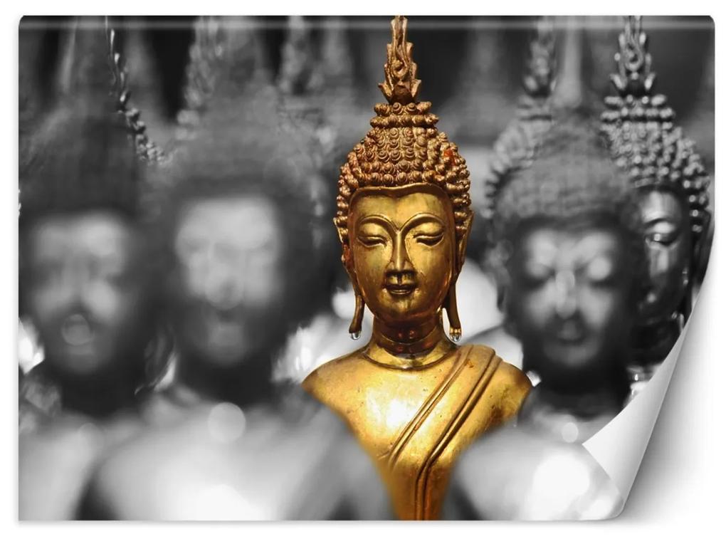 Fototapeta, Zlatý Buddha Zen - 450x315 cm