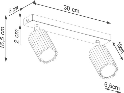Brilagi - LED bodové svietidlo CRESTO 2xGU10/10W/230V hnedé