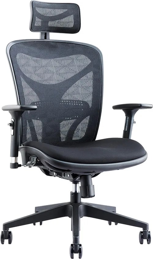 Ergonomická kancelárska stolička MOSH Airflow 601 – čierna