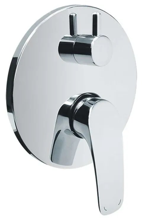 Mereo Mereo, Sprchová podomietková batéria s prepínačom, Eve, Mbox, guľatý kryt, MER-CBV60106A