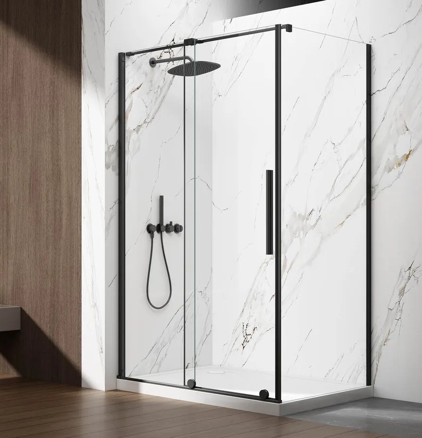 Gelco Gelco, SPIRIT BLACK obdĺžniková sprchová zástena 1200x800mm L/P varianta, GI1012BGI3580B