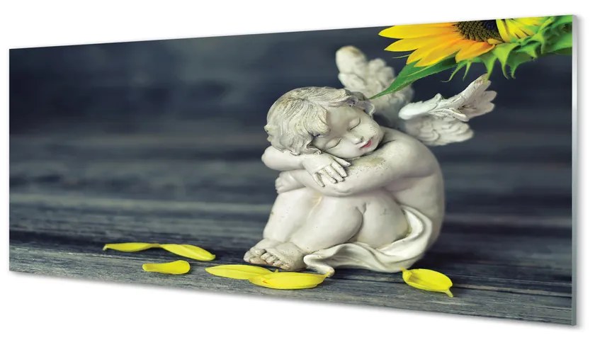 Obraz na akrylátovom skle Spacie anjela slnečnica 120x60 cm