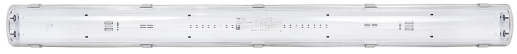 BERGE Svitidlo + 2x LED trubica - T8 - 120cm - 18W - 3600lm - studená biela - SADA