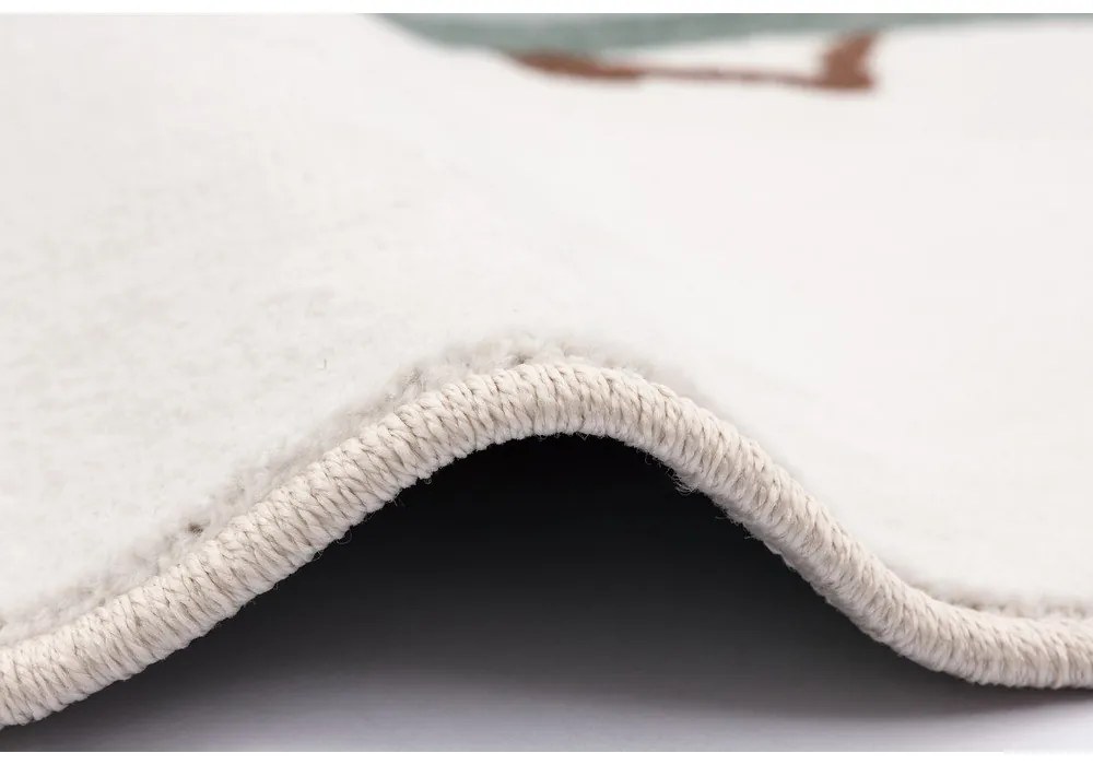 Detský koberec v mentolovej farbe/slonovinový ø133 cm Avocado Mint – FD