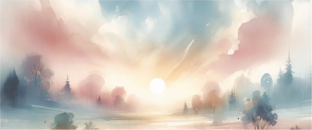 Obraz - Elegantná krajina (120x50 cm)