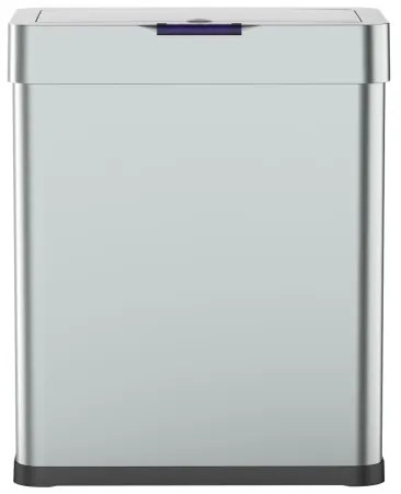 Bezdotykový odpadkový Jumbo kôš 60l USB kábel zadarmo, strieborná