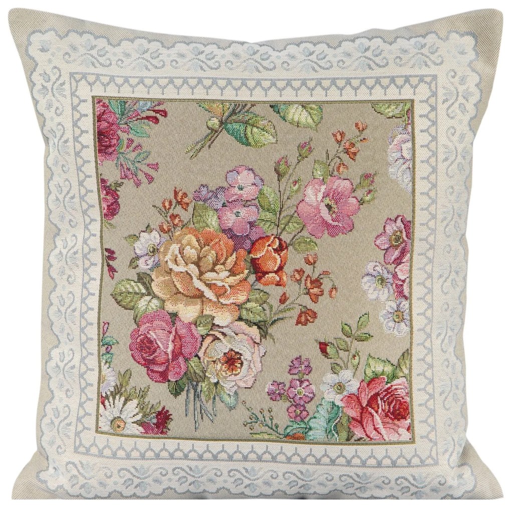 GOBELÍNOVÁ DEKORAČNÁ OBLIEČKA NA VANKÚŠ 1175 47X47 CM VZOROVANÁ