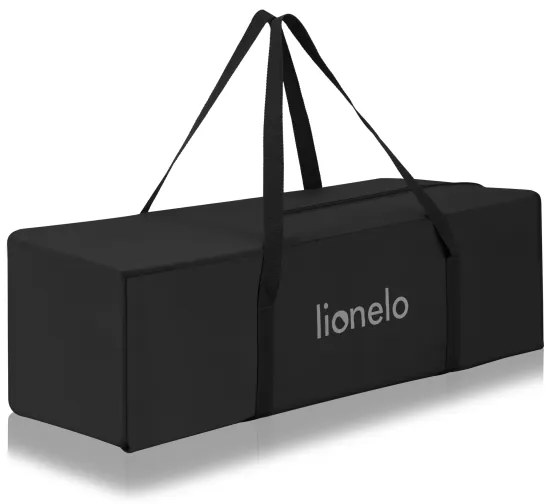 Lionelo - Cestovná postieľka LAURA Black Carbon