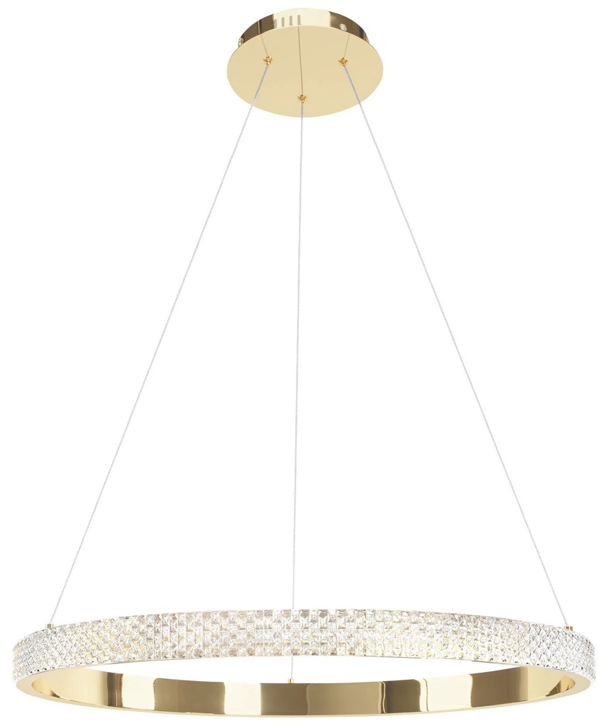 Toolight Toolight, LED stropné svietidlo 23W APP1510-CP, zlatá lesklá, OSW-05471