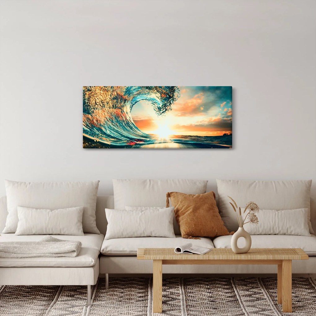 Obraz - Vlna (120x50 cm)