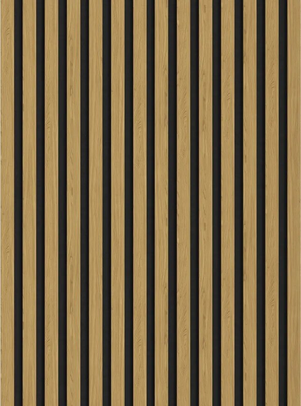 Mexen Lam-F, akustické stenové lamely 275 × 31,5 cm, filc 6 mm, dub jantárový, S105-275317-2812-073