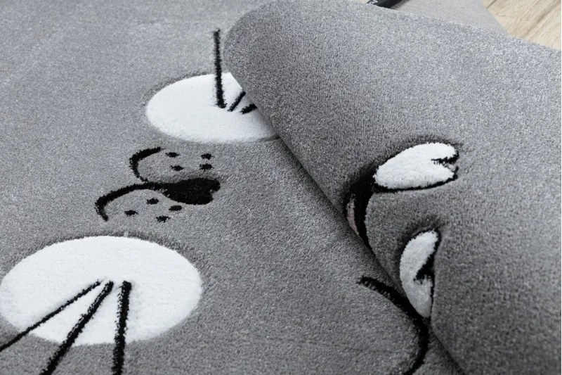 Detský kusový koberec Petit Cat crown grey, 140x190, šedá, detská izba, Dywany Łuszczów