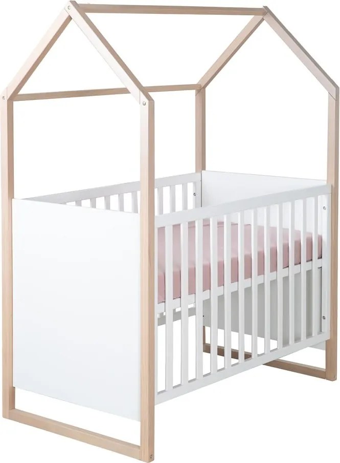 Biela postieľka 60x120 cm Cabane – Roba