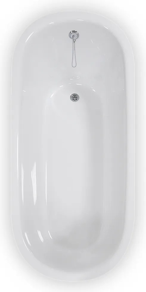 Roltechnik Outlet Oválna vaňa z liateho mramoru STONE ROUND 166x75 cm, kód: 9940000