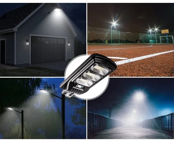 LED Solárna pouličná lampa so senzorom LED/180W/6V 6500K IP65 + diaľkové ovládanie