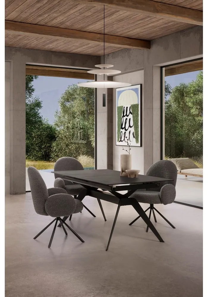 Tmavosivé kreslo Dario – Marckeric