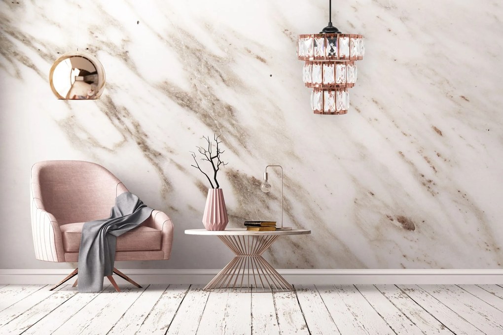 Toolight Toolight, závesné svietidlo 1xE27 APP1104-1CP, ružové zlato, OSW-06330