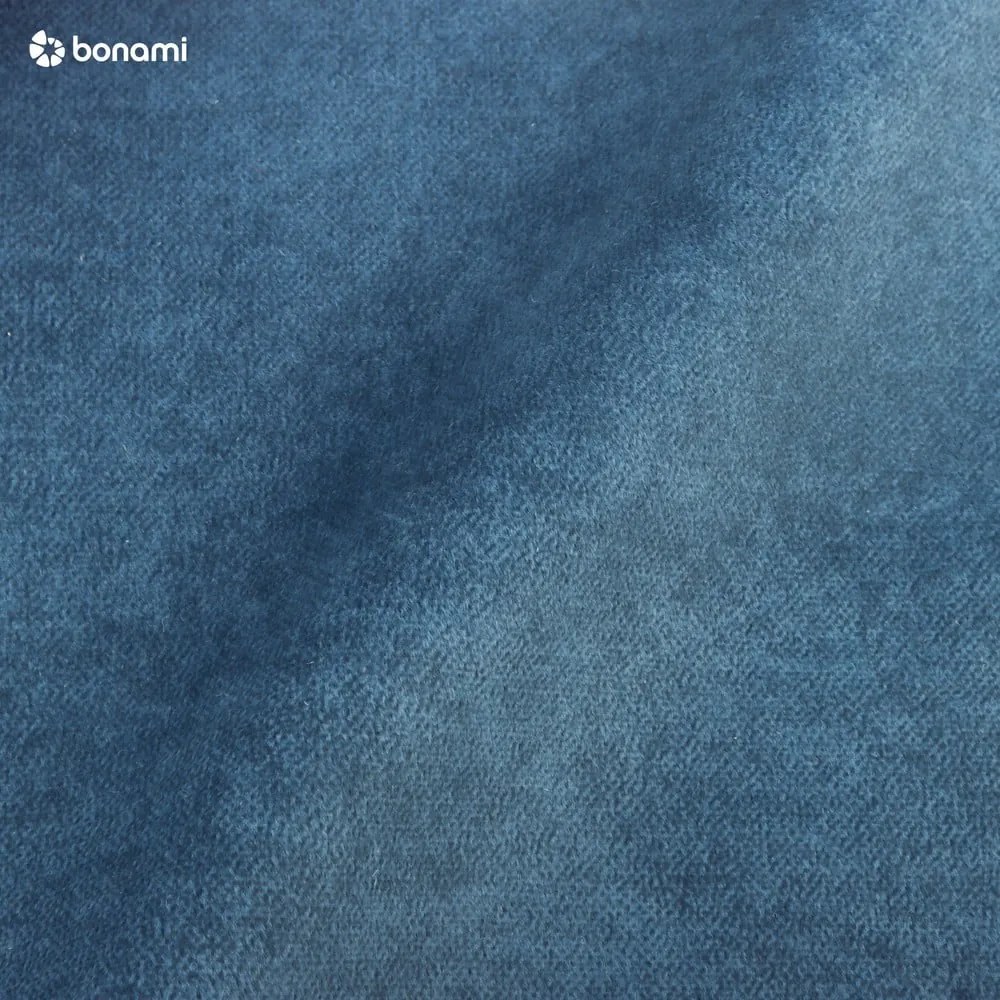 Tmavomodrá boxspring posteľ s úložným priestorom 140x200 cm Rico – Ropez