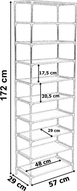 Šatníková skriňa LEA biela / čierna