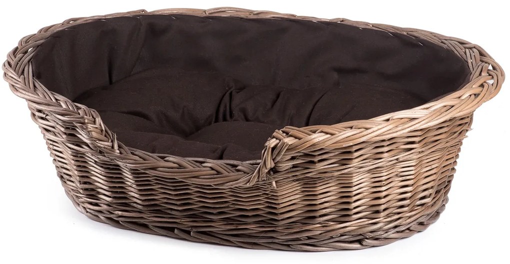 Pelech prútený pre zvieratá Provence čokoládová poduška Cherry I.š. 65 x hl. 46 x v. 21(cm)